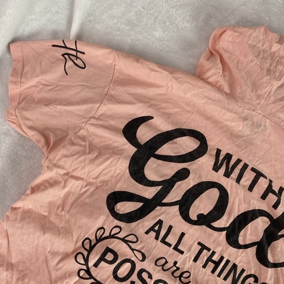 Peach Faith short-sleeve hoodie - Picture 10 of 15